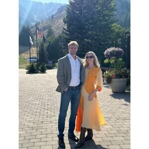 REJINA PYO Marigold Yellow Dylan Asymmetrical Paneled Checkered Linen Dress 12